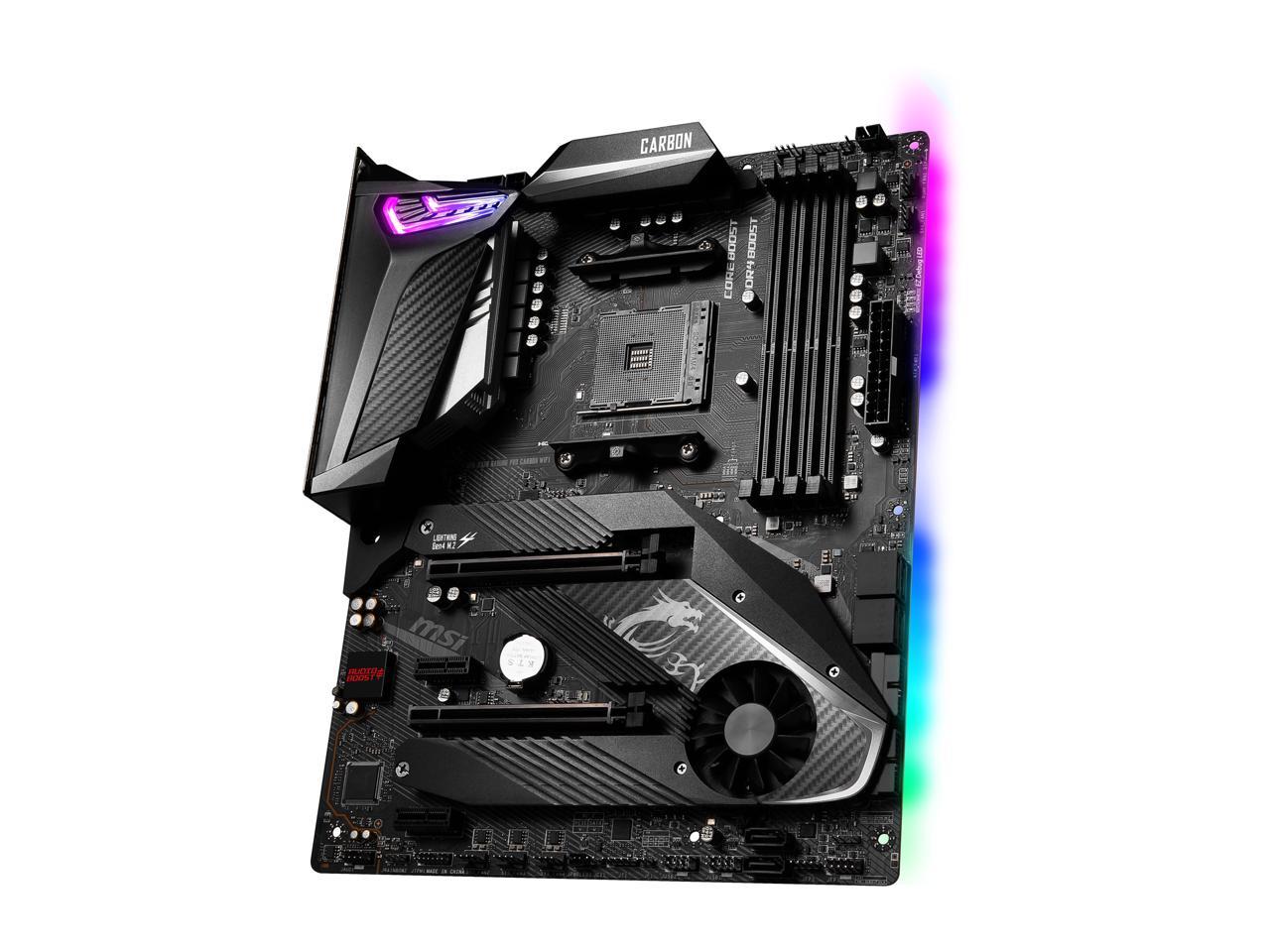 Msi Mpg X570 Gaming Pro Carbon Wifi Gaming Motherboard Amd Am4 Sata 6Gb/S M.2 Usb 3.2 Gen 2 Wi-Fi 6 Hdmi Atx