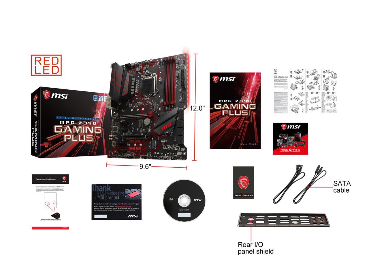 Msi Mpg Z390 Gaming Plus Lga 1151 (300 Series) Intel Z390 Sata 6Gb/S Atx Intel Motherboard
