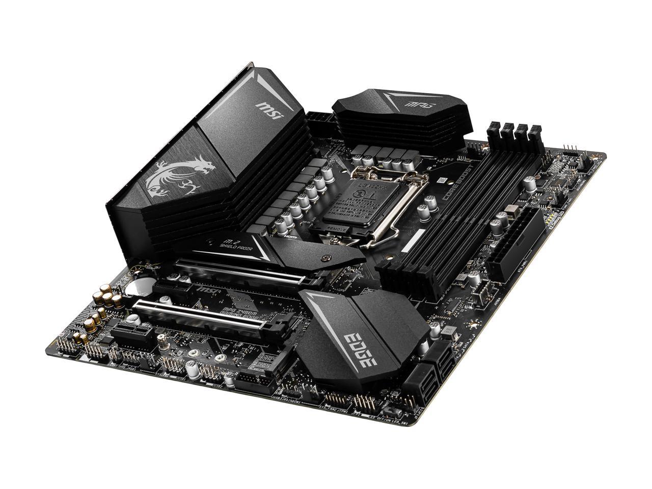 Msi Mpg Z490M Gaming Edge Wifi Lga 1200 Intel Z490 Sata 6Gb/S Micro Atx Intel Motherboard