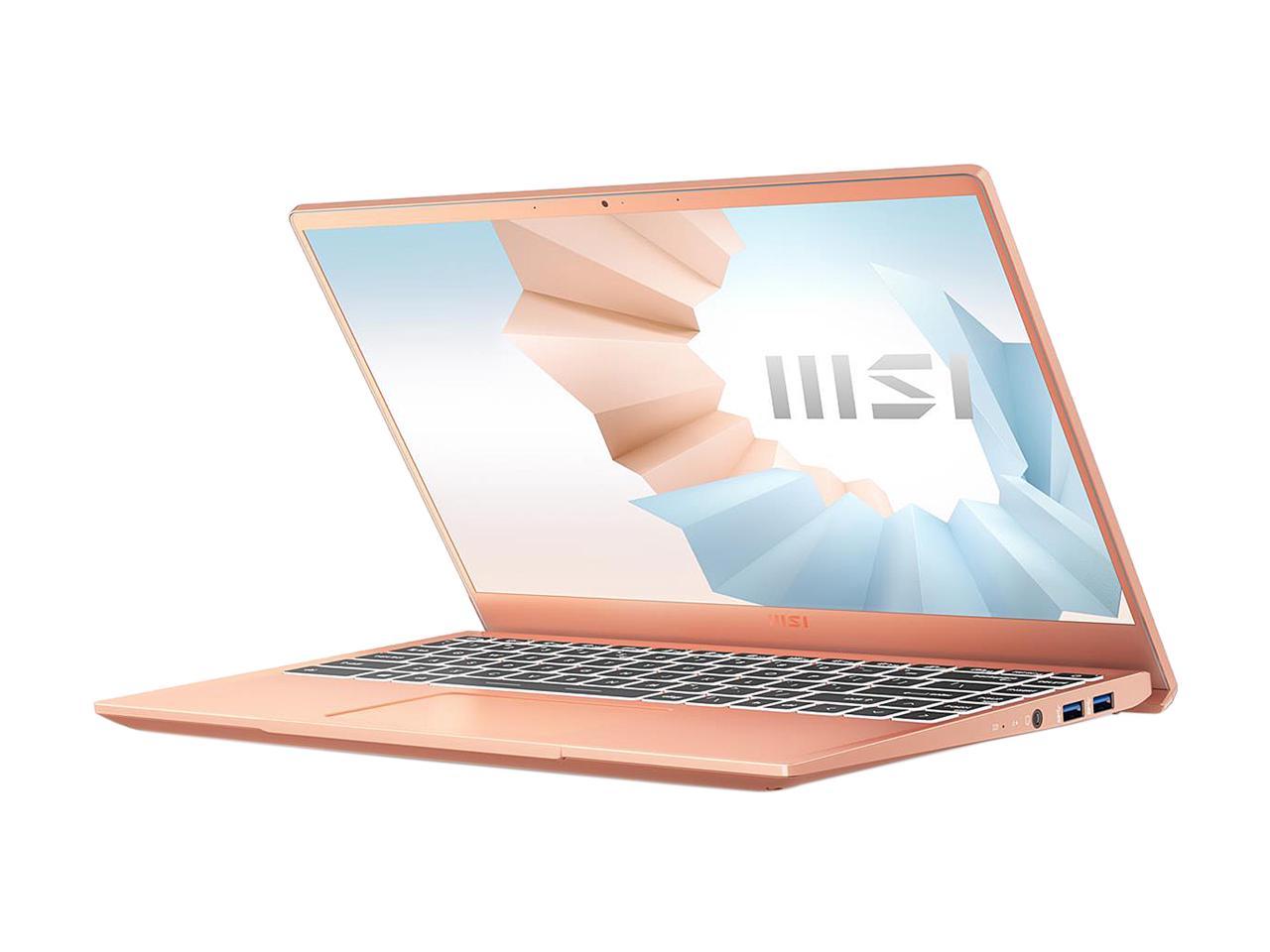 Msi Modern 14 B11Mo-857 14 Inch Intel Core I5-1155G7 2.5-4.5Ghz/ 8Gb Ddr4/ 512Gb Nvme Ssd/ Intel Iris Xe/ Usb3.2/ Windows 10 Laptop (Beige Mousse)