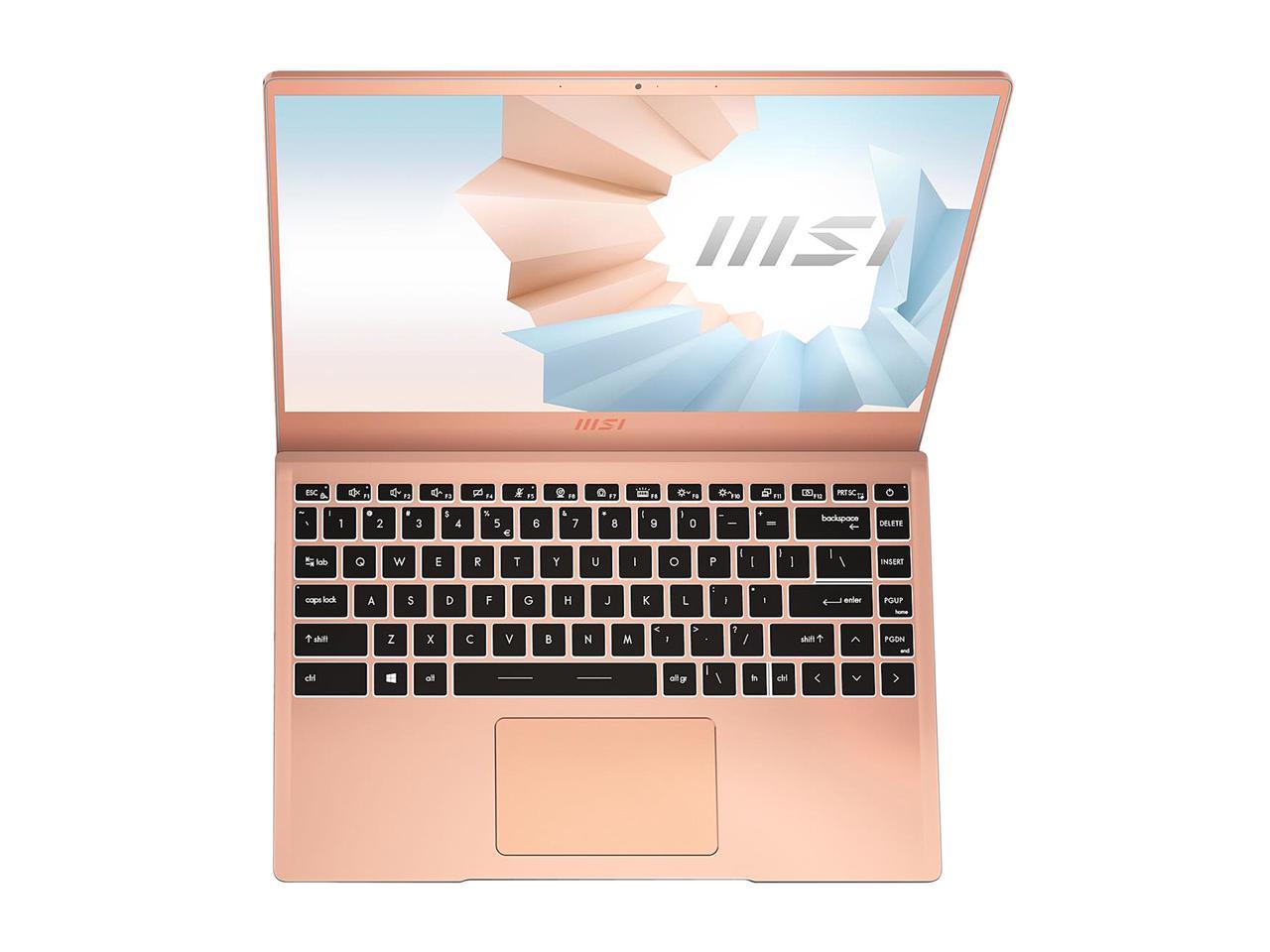 Msi Modern 14 B11Mo-857 14 Inch Intel Core I5-1155G7 2.5-4.5Ghz/ 8Gb Ddr4/ 512Gb Nvme Ssd/ Intel Iris Xe/ Usb3.2/ Windows 10 Laptop (Beige Mousse)