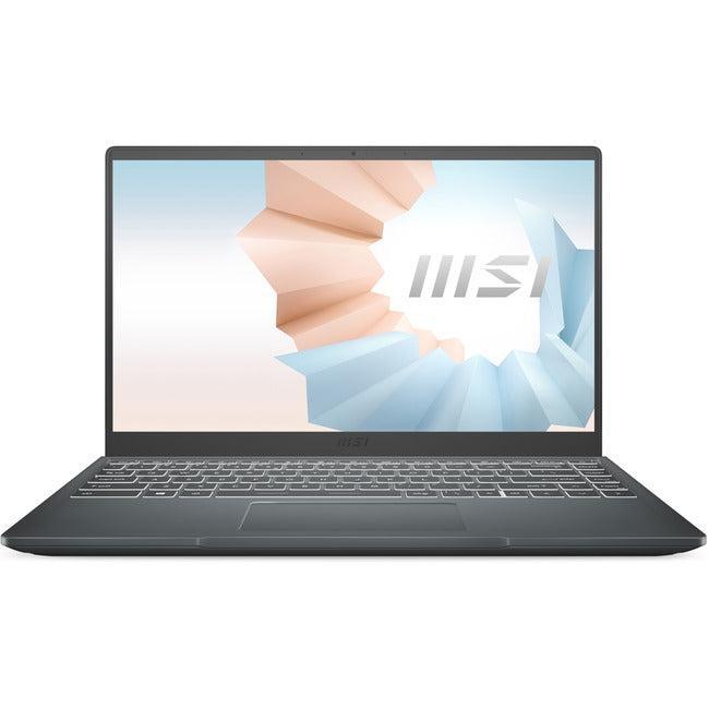 MSI Modern 14 B11S Modern 14 B11MOU-1025 14 Notebook - Full HD - Intel Core i7 11th Gen i7-1195G7 - 8 GB - 512 GB SSD - Carbon Gray" MODERN14B1025