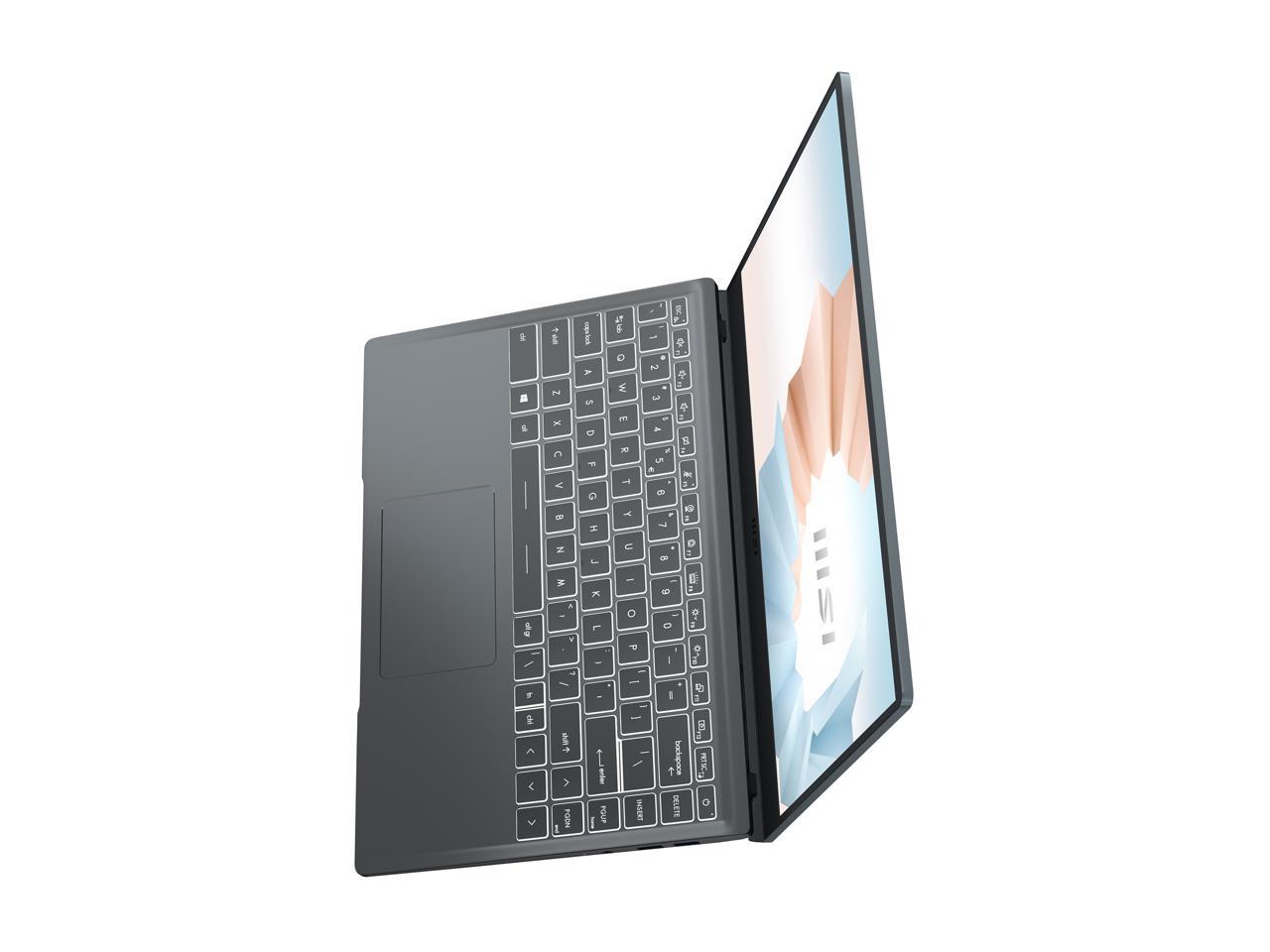 Msi Modern 14 B5M-053 14 Inch Amd Ryzen 5 5500U 2.1-4.0Ghz/ 8Gb Ddr4/ 256Gb Nvme Ssd/ Usb3.2/ Windows 10 Laptop (Carbon Gray)