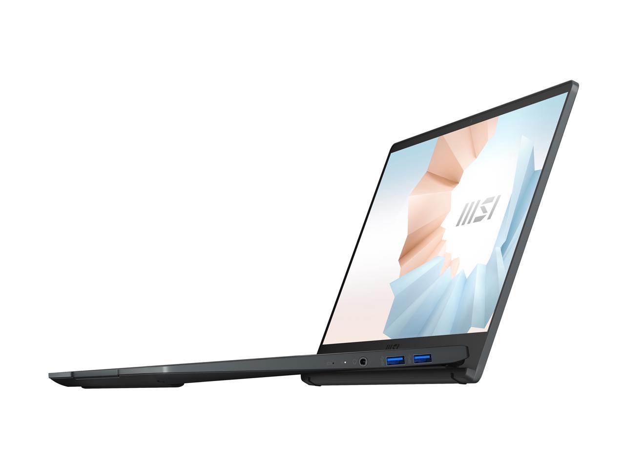Msi Modern 14 B5M-053 14 Inch Amd Ryzen 5 5500U 2.1-4.0Ghz/ 8Gb Ddr4/ 256Gb Nvme Ssd/ Usb3.2/ Windows 10 Laptop (Carbon Gray)
