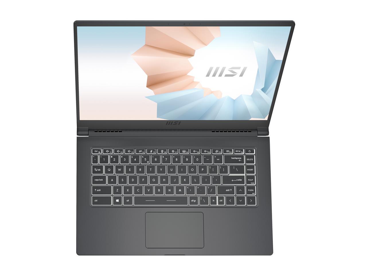 Msi Modern 15 A11Mu-681 15.6 Inch Intel Core I7-1195G7 2.9-5.0Ghz/ 16Gb (8G*2) Ddr4/ 512Gb Nvme Ssd/