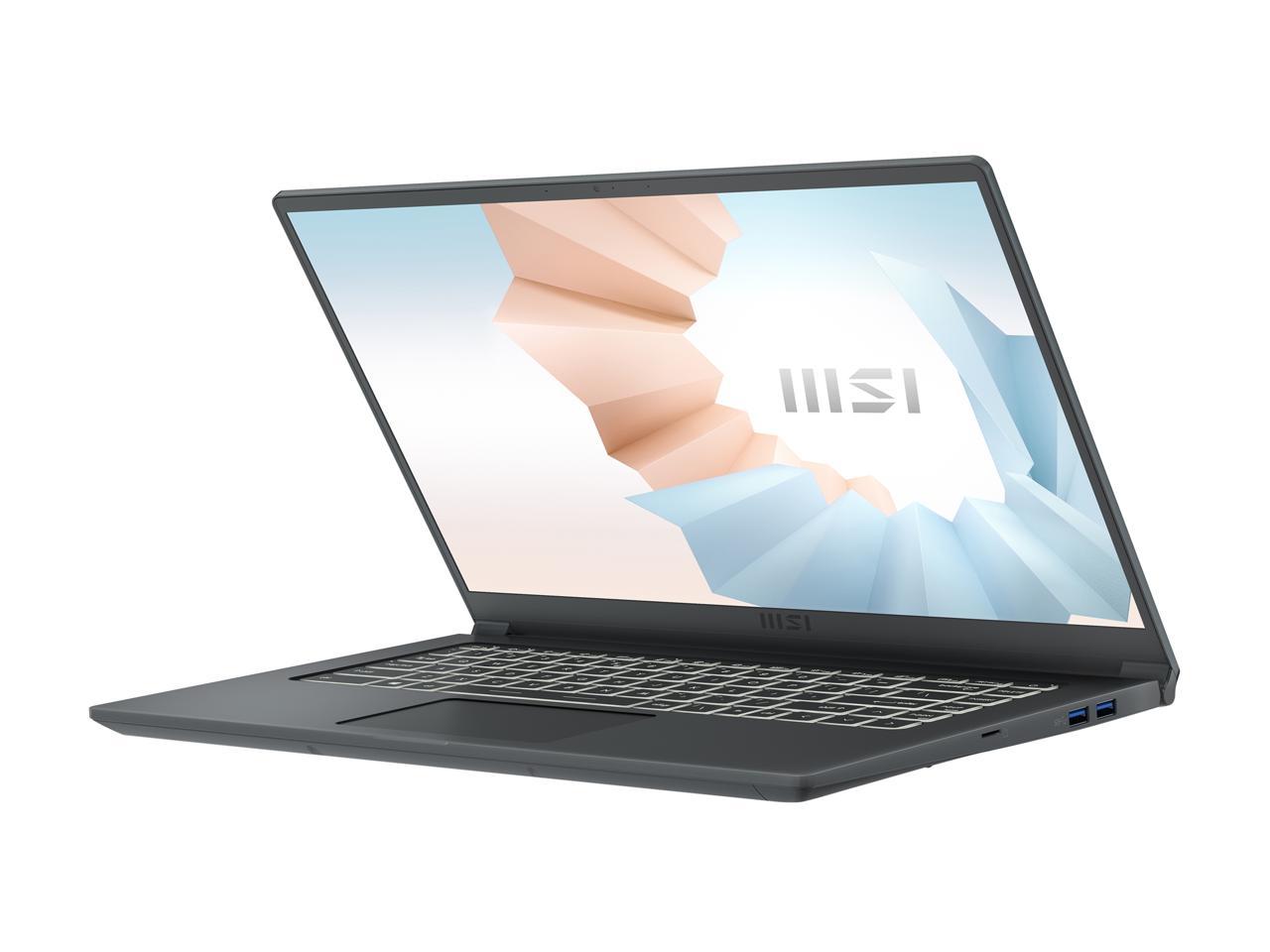 Msi Modern 15 A11Mu-681 15.6 Inch Intel Core I7-1195G7 2.9-5.0Ghz/ 16Gb (8G*2) Ddr4/ 512Gb Nvme Ssd/