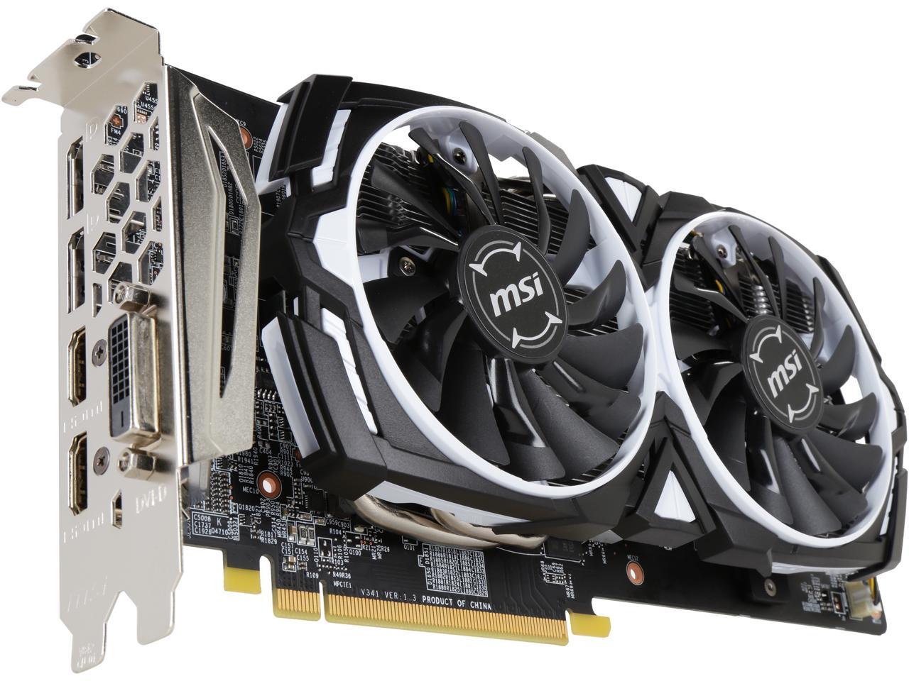 Msi Radeon Rx 580 8Gb Gddr5 Pci Express X16 Crossfirex Support Video Card Rx 580 Armor 8G Oc