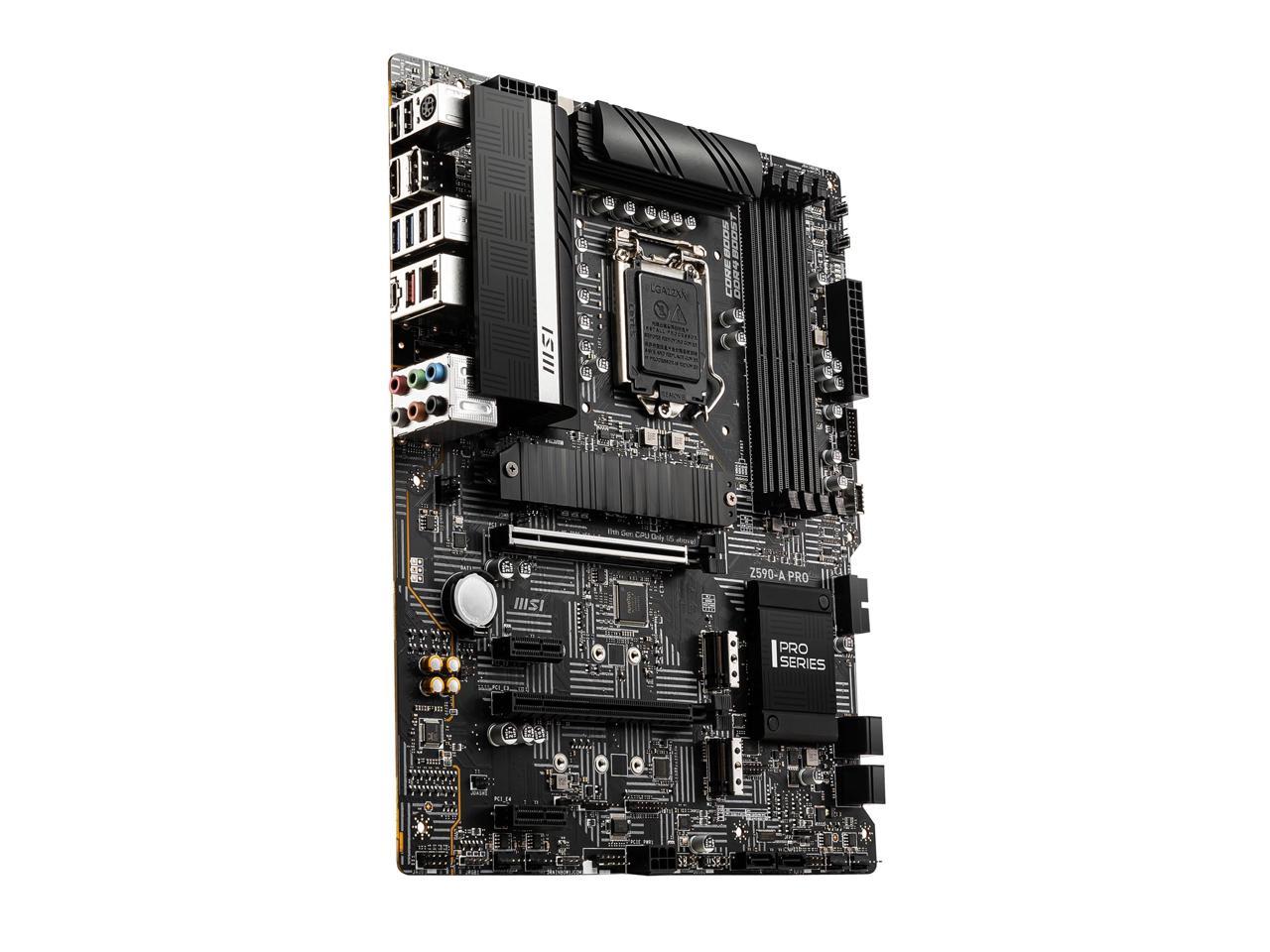 Msi Z590-A Pro Lga 1200 Intel Z590 Sata 6Gb/S Atx Intel Motherboard