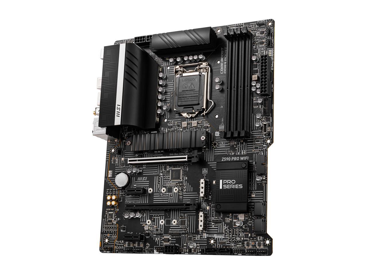 Msi Z590 Pro Wifi Lga 1200 Intel Z590 Sata 6Gb/S Atx Intel Motherboard