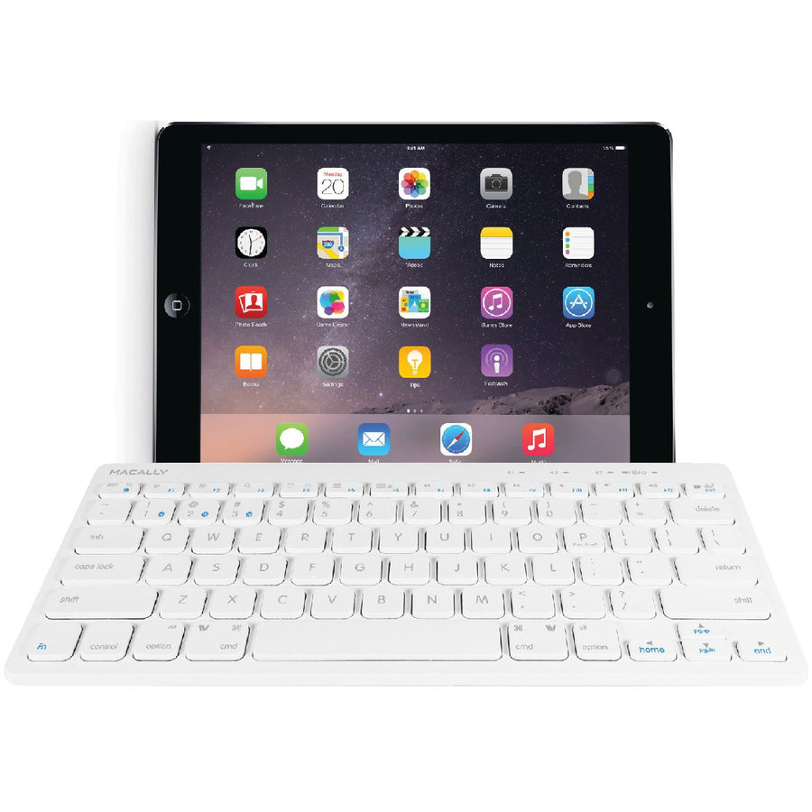 Macally Quick Switch Bluetooth Keyboard for Three Devices BTMINIKEY