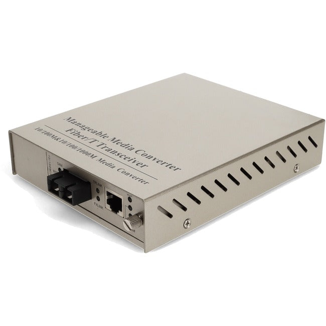 Managed Media Converter 1000Base-LX - Single Mode Fiber 1310nm | ADDON ADD-MGMC-LX-2SC