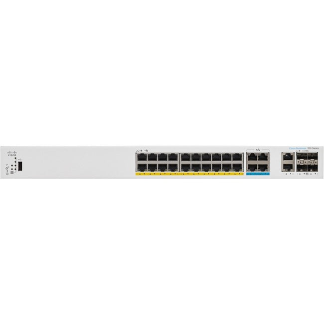 Managed PoE Switch - Cisco Business 350 CBS350-24MGP-4X 24-Port 10G SFP+ | Tecisoft CBS350-24MGP-4X-NA