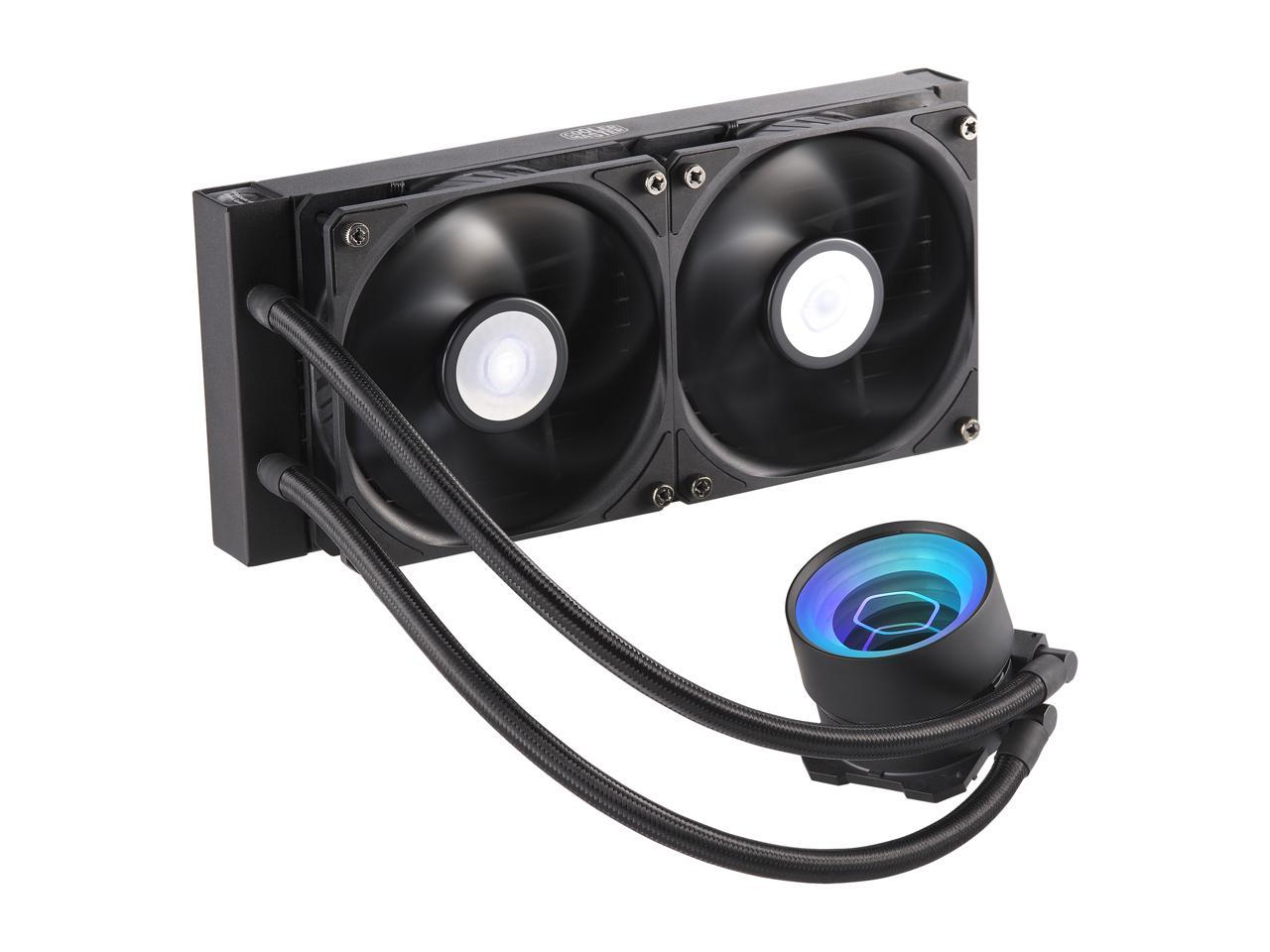 Masterliquid Ml240 Mirror Argb Close-Loop Aio Cpu Liquid Cooler, Mirror Argb Pump, 240 Radiator,