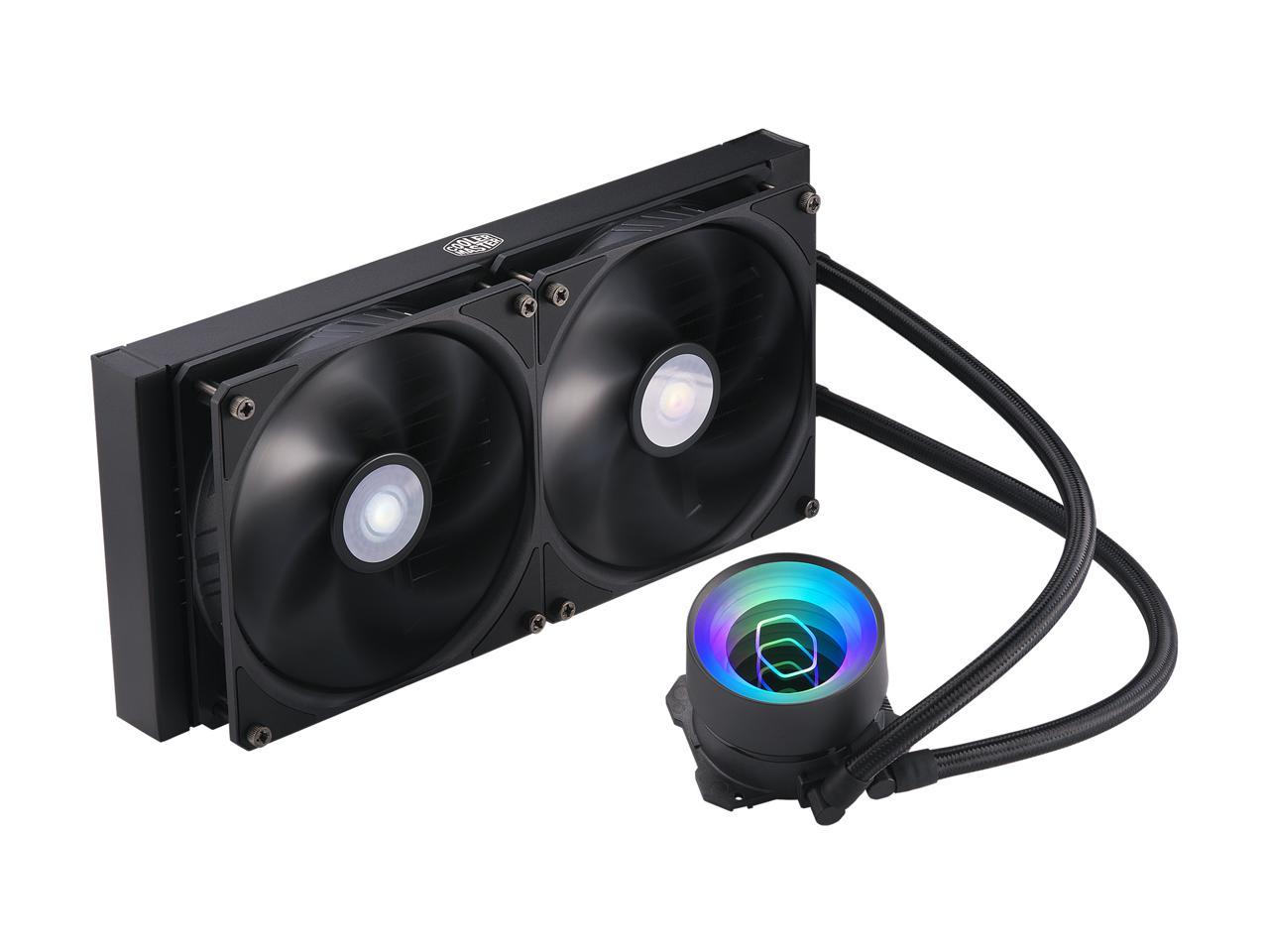 Masterliquid Ml240 Mirror Argb Close-Loop Aio Cpu Liquid Cooler, Mirror Argb Pump, 240 Radiator,