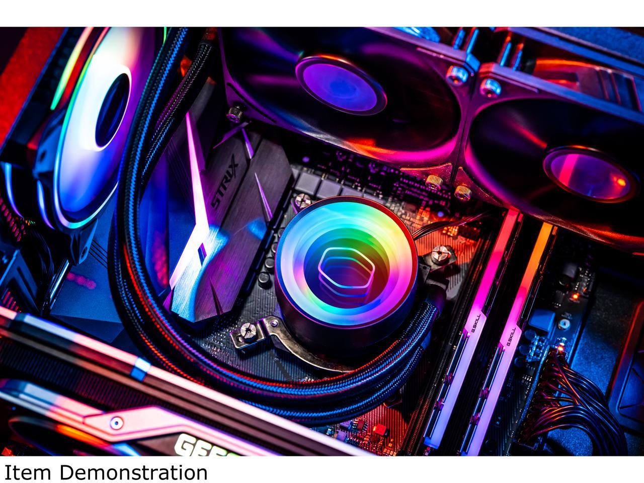 Masterliquid Ml240 Mirror Argb Close-Loop Aio Cpu Liquid Cooler, Mirror Argb Pump, 240 Radiator,