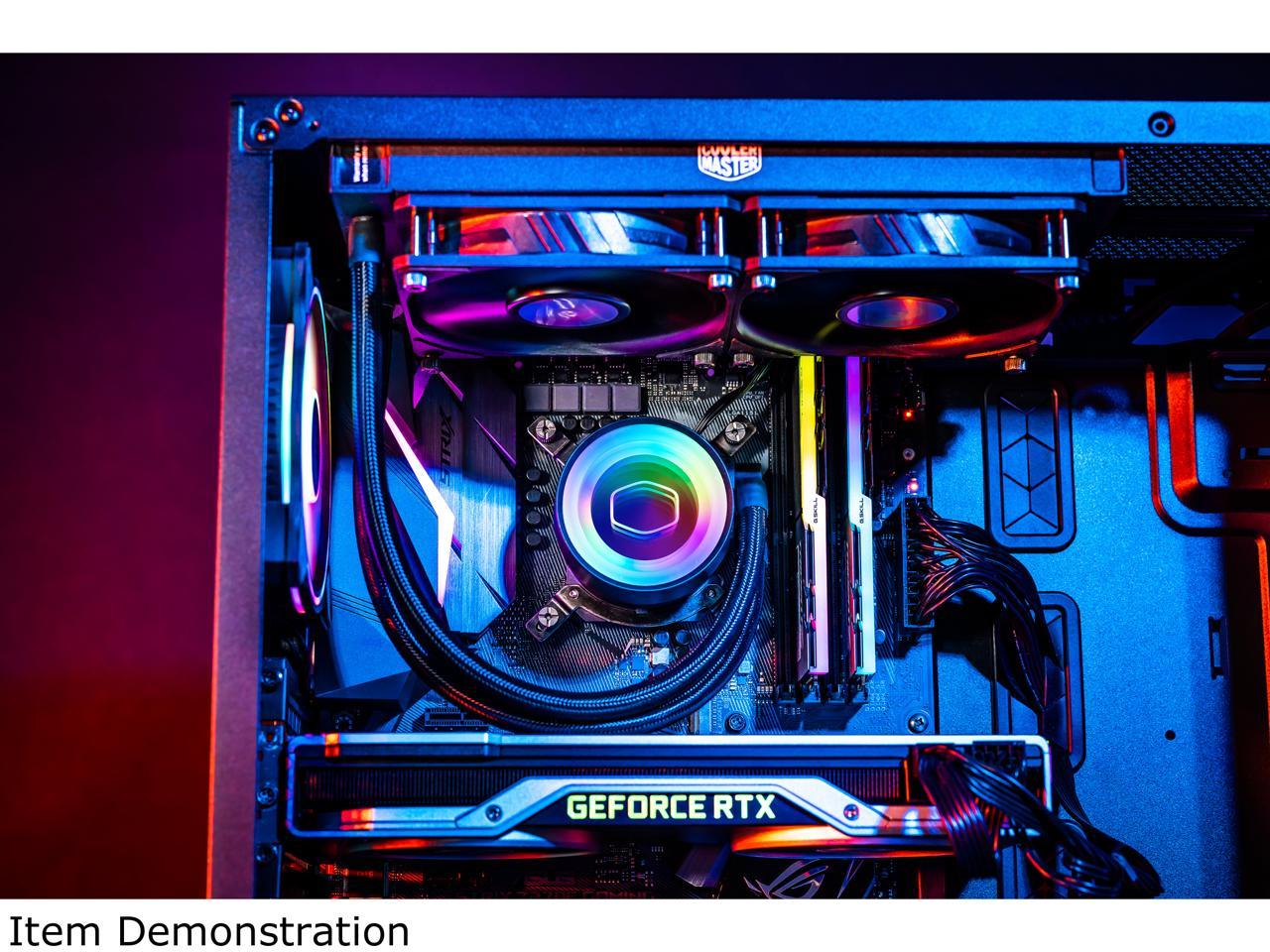 Masterliquid Ml240 Mirror Argb Close-Loop Aio Cpu Liquid Cooler, Mirror Argb Pump, 240 Radiator,