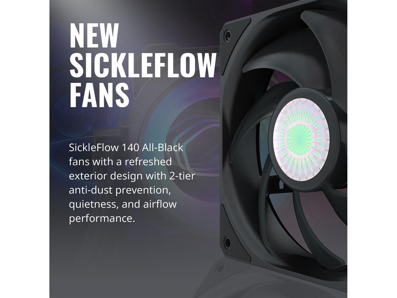 Masterliquid Ml280 Mirror Argb Close-Loop Aio Cpu Liquid Cooler, Mirror Argb Pump, 280 Radiator,