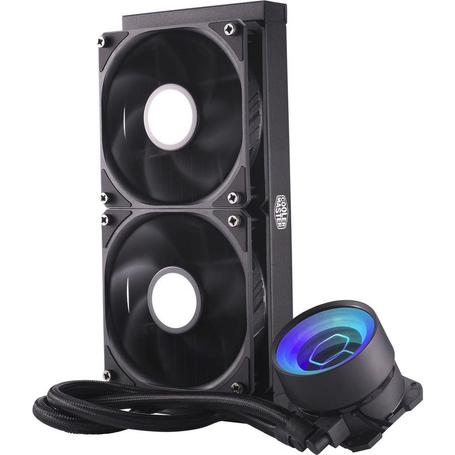 Masterliquid Ml240 Mirror Argb Close-Loop Aio Cpu Liquid Cooler, Mirror Argb Pump, 240 Radiator,