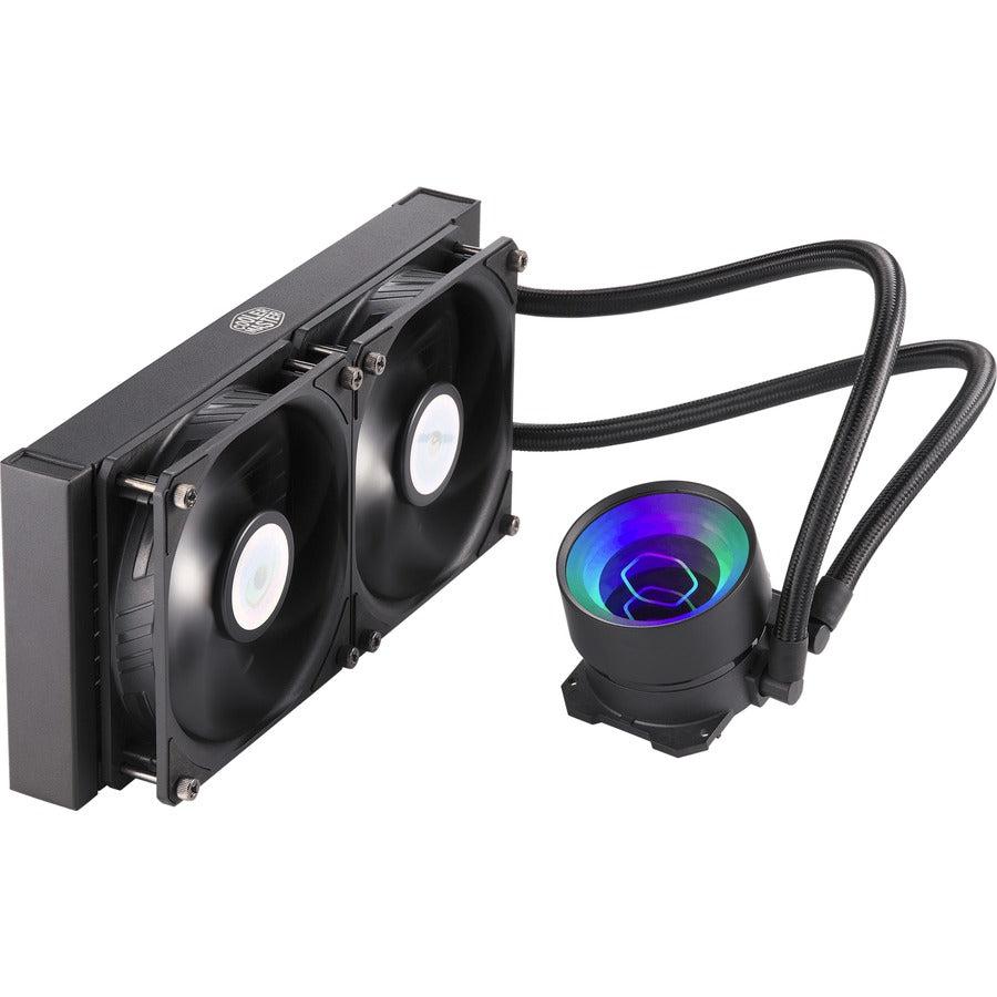 Masterliquid Ml240 Mirror Argb Close-Loop Aio Cpu Liquid Cooler, Mirror Argb Pump, 240 Radiator,