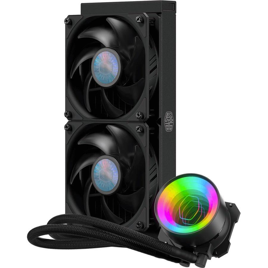 Masterliquid Ml240 Mirror Argb Close-Loop Aio Cpu Liquid Cooler, Mirror Argb Pump, 240 Radiator,