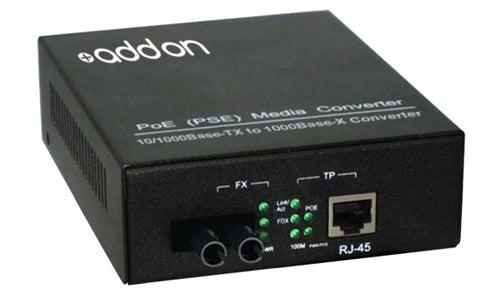Media Converter 1000Base-SX with PoE - 10/100/1000Base-TX MMF | TecisOft ADD-GMCP-SX-5ST