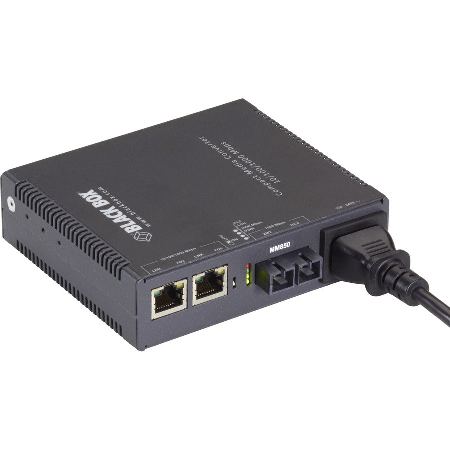 Black Box Gb ETH MED CONV 2-10/100/1000 COP 100/1000 MM FBR 850nm 0.5km SC LGC5151A
