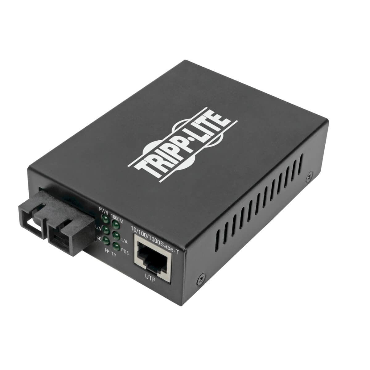 Media Converter PoE+ Multimode Fiber Gigabit Ethernet SC 2km | TecISoft N785-P01-SC-MM2