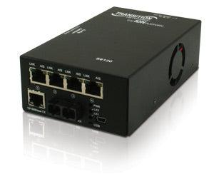 Media Converter T1/E1/J1 ION S6120 10/100 Ethernet Fiber Transceiver | Tecisoft S6120-1014-NA