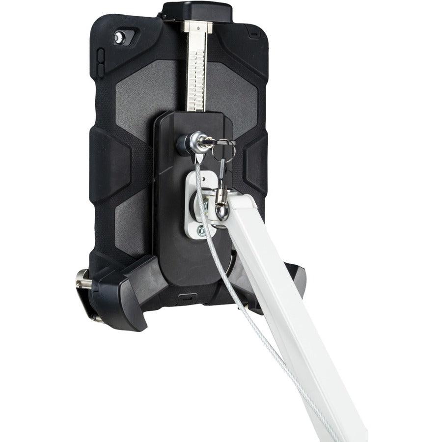 Medical Workstation Cart - CTA Digital Height-Adjustable Rolling VESA Plate | CTA Digital QPAD-HRSW