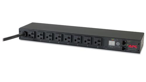 Metered Rack Power Distribution Unit - 1U 20A NEMA 5-20 PDU | Tecisoft AP7801B