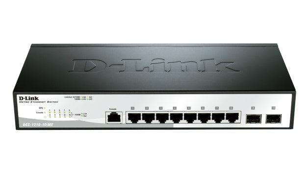 Metro Ethernet Switch - D-Link DGS-1210-10/ME 10-Port Gigabit Managed Switch | TechSoft