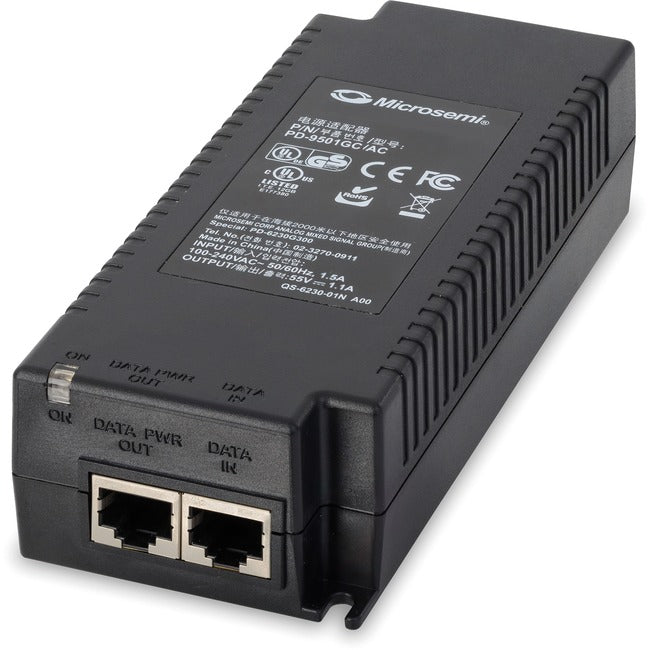 Microsemi 1 port, 60W, IEEE 802.3bt-compliant indoor PoE midspan PD-9501GC/AC-US