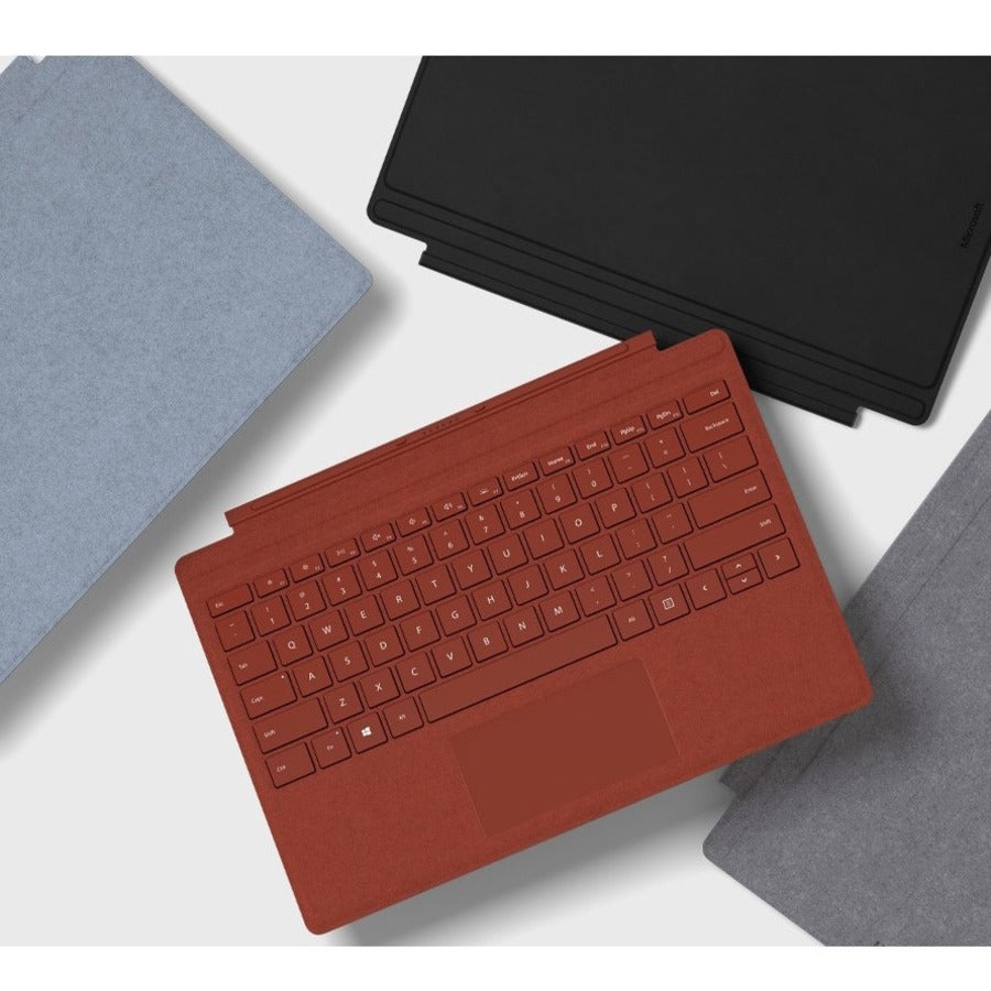 Microsoft- IMSourcing Signature Type Cover Keyboard/Cover Case Microsoft Surface Pro, Surface Pro 3, Surface Pro 4, Surface Pro 6, Surface Pro 7, Surface Pro (5th Gen) Tablet - Ice Blue FFP-00121