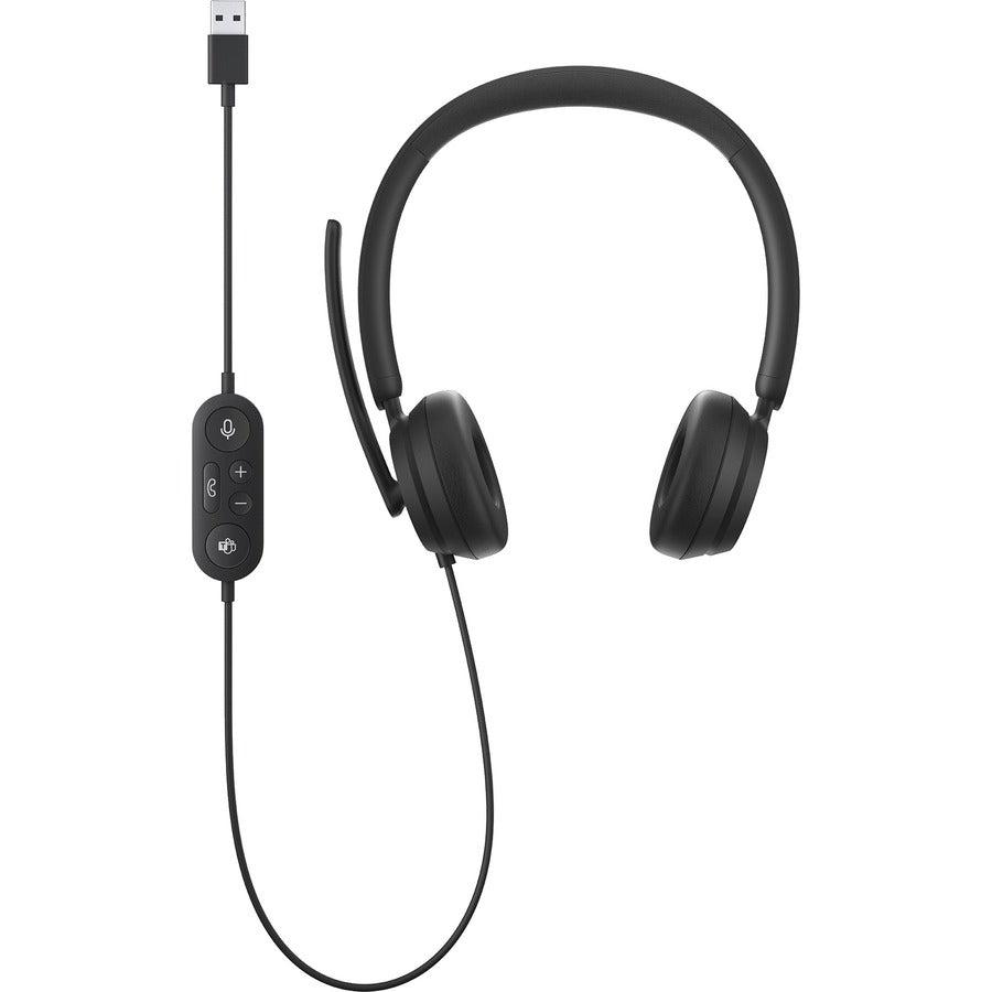 Microsoft Modern Usb Headset For Business Wired Head-Band Office/Call Center Usb Type-A Black