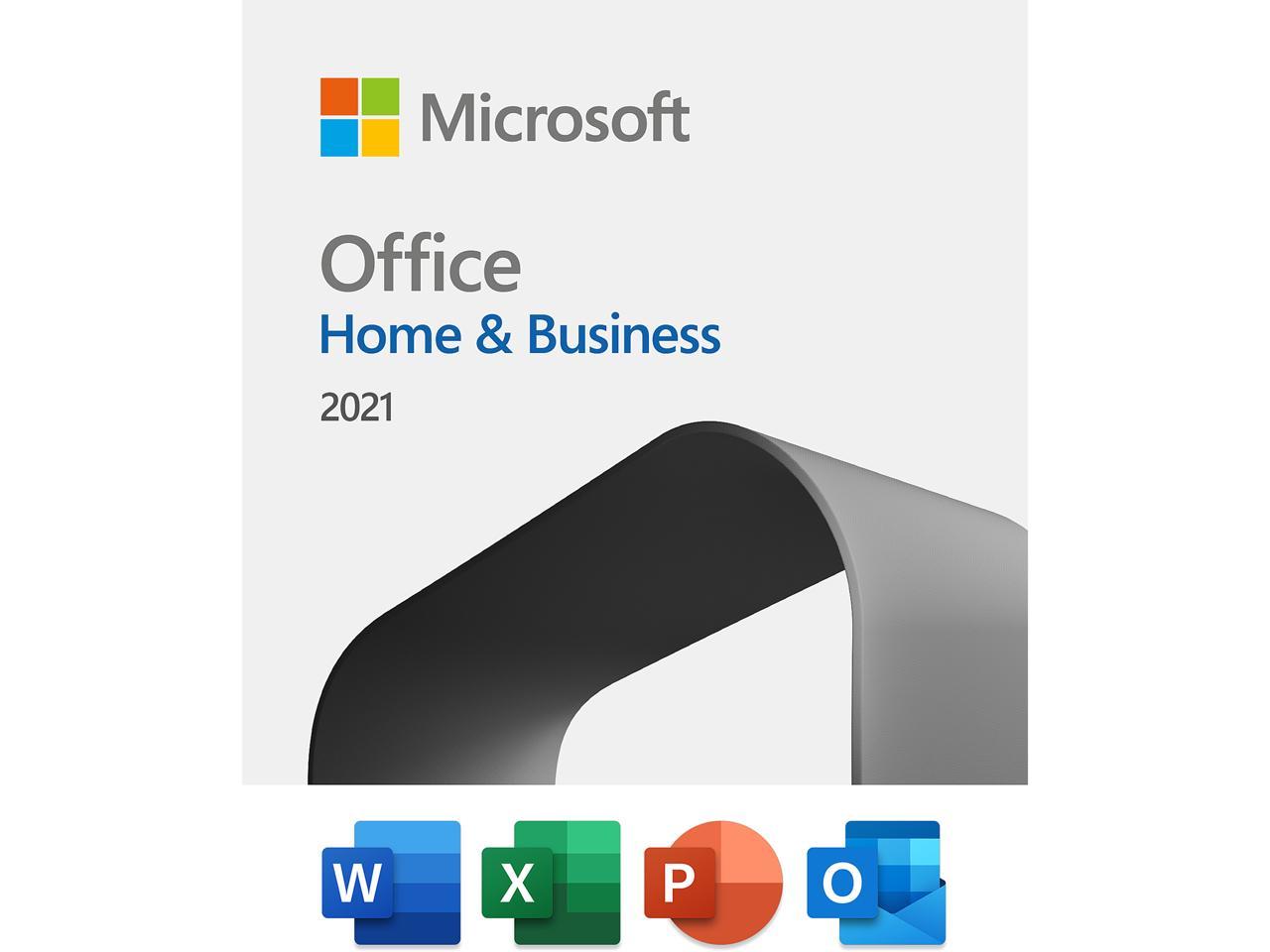 Microsoft Office Home & Business 2021 | One Time Purchase, 1 Device | Windows 10 Pc/Mac Download
