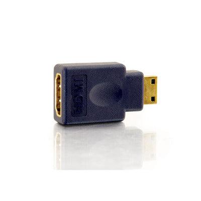 Mini HDMI Adapter Female to Male - 1080p Gold-Plated Connector | C2G 40435