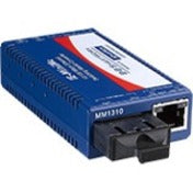 Mini Hardened Media Converter 100Mbps Single Mode 1310nm ST Connectors - Advantech IMC-350I-SEST-PS-A | TecISoft