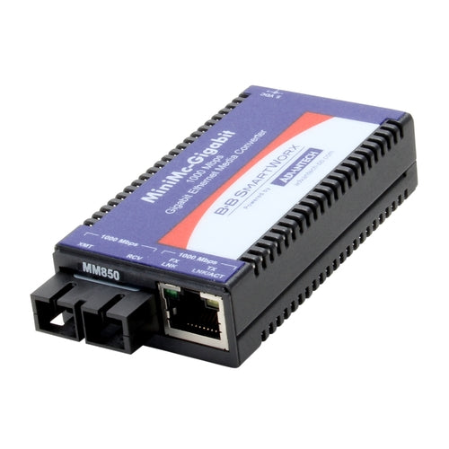 B+B SmartWorx 10/100/1000Mbps Miniature Media Converter IMC-371-MM-PS