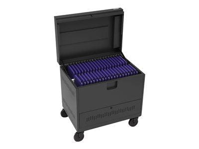 Mobile Charging Station - CUBE Toploader™ Cart 40 Device | Bretford TVTL40PAC-RED