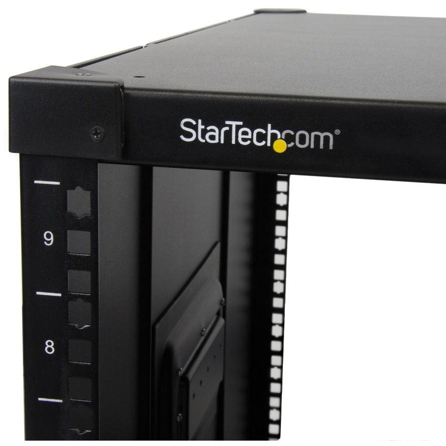 Mobile Server Rack 9U - Open Frame Rolling Cabinet | StarTech.com RK960CP