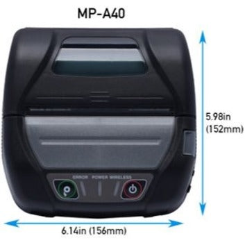 Mobile Thermal Printer - Seiko Instruments MP-A40 Bluetooth Portable | Tecisoft MP-A40-BT-00A