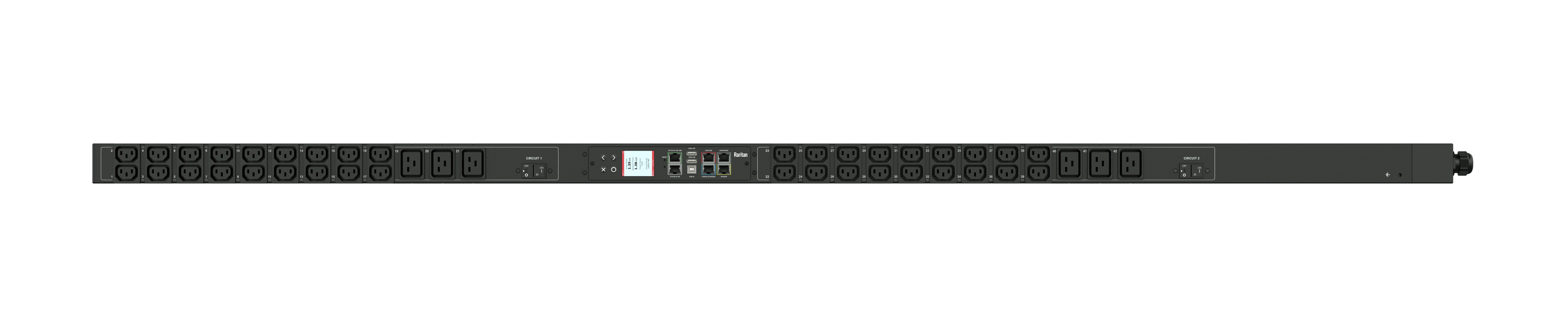 Monitored Rack PDU | 0U Vertical Power Distribution Unit | Tecisoft PX3-1862V-C5