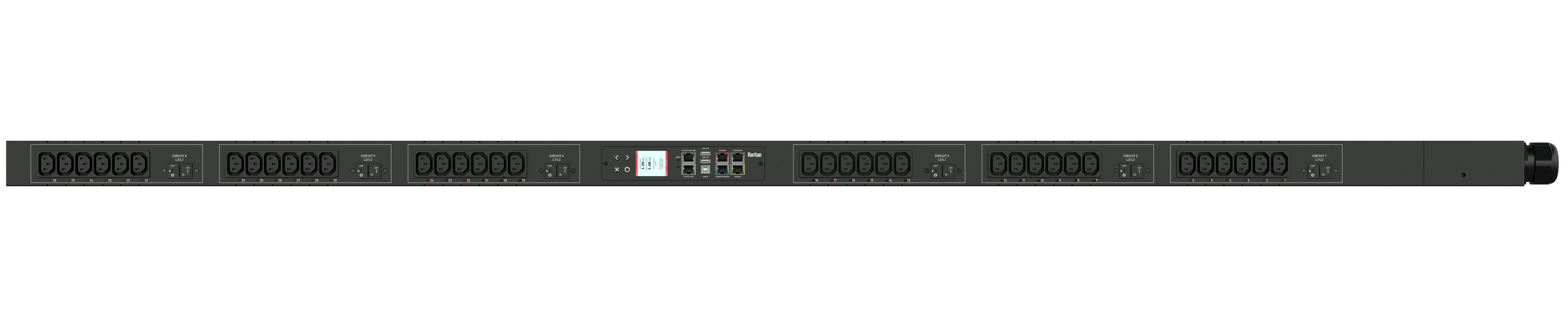 Monitored Switched Rack PDU - 0U 3-Phase 17.3kVA Vertical Power Distribution Unit | Tecisoft PX3-5779V-P1V2
