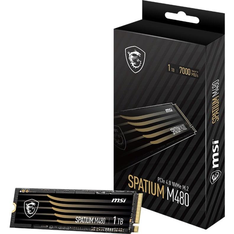 Msi M480 M.2 1000 Gb Pci Express 4.0 3D Nand Nvme
