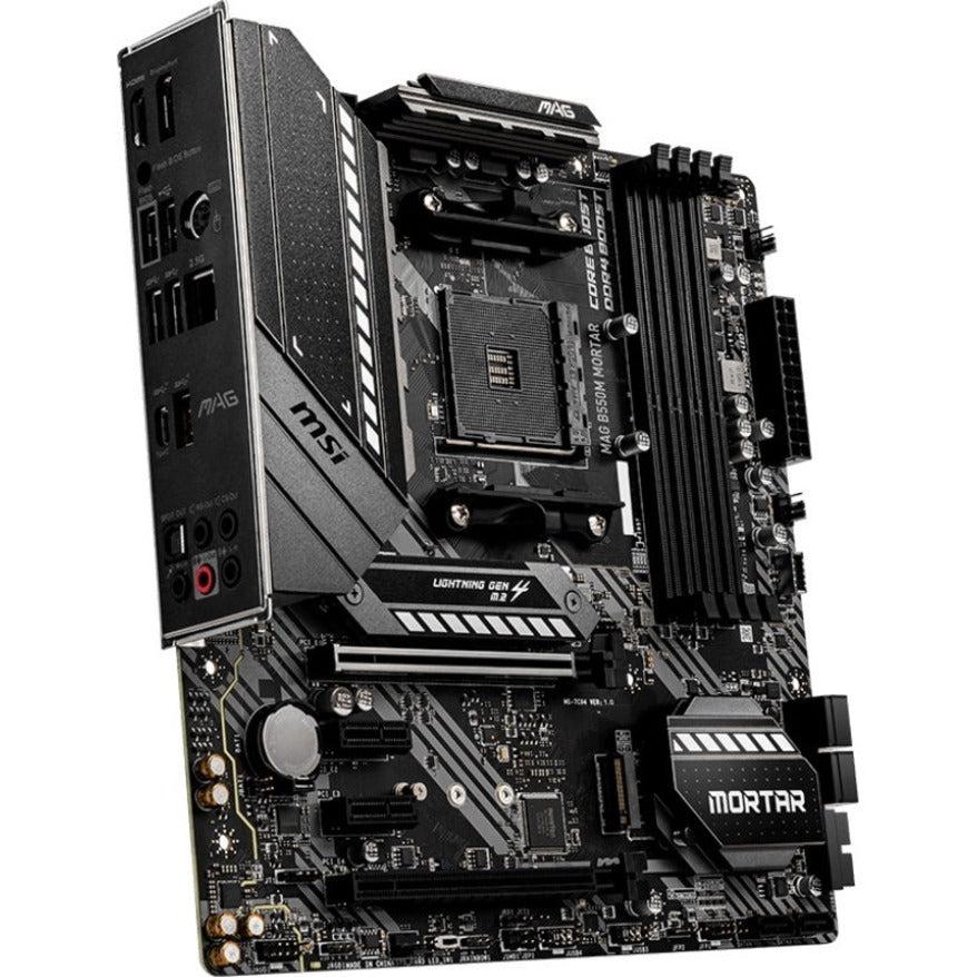 Msi Mag B550M Mortar Am4 Amd B550 Sata 6Gb/S Micro Atx Amd Motherboard