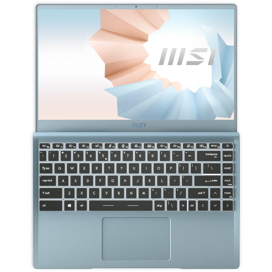 Msi Modern 14 B11Mou-494 14 Inch Intel Core I7-1195G7 2.9-5.0Ghz/ 8Gb Ddr4/ 512Gb Nvme Ssd/ Intel Iris Xe/ Usb3.2/ Windows 10 Laptop (Carbon Gray)
