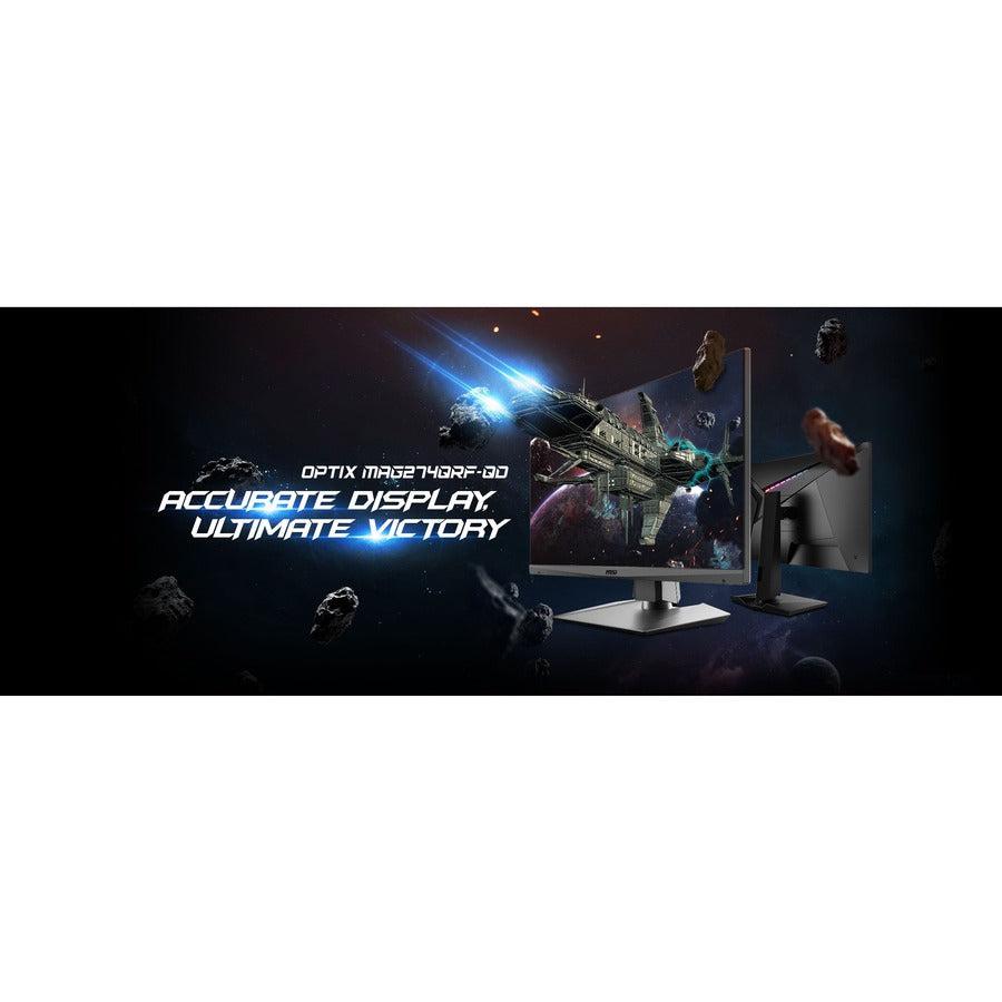 Msi Optix Mag274Qrf 27 Inch 1,000:1 1Ms Hdmi/Displayport/Usb Wqhd Rapid Ips Monitor