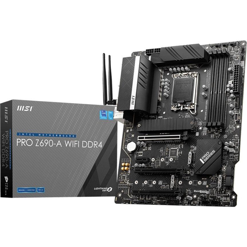 Msi Pro Z690-A Wifi Ddr4 Socket Lga1700/ Intel Z690/ Ddr4/ Sata3&Usb3.2/ M.2/ Wifi&Bluetooth/ Atx Motherboard