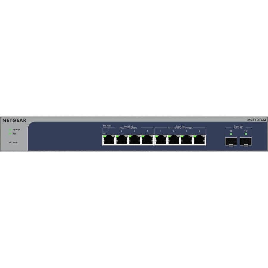 Multi-Gigabit Switch - NETGEAR 8-Port 10G Smart Managed | Tecisoft MS510TXM-100NAS