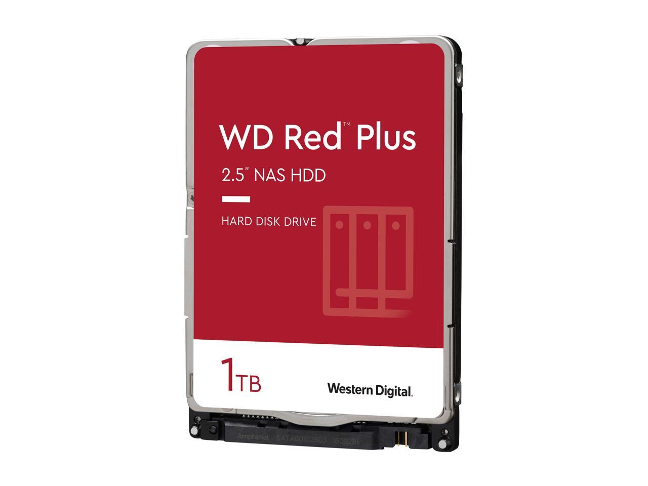 NAS Hard Drive 1TB - WD Red Plus CMR Technology 2.5" | Tecisoft WD10JFCX
